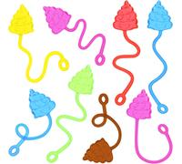 KAL-30Pcs Poo Mains Collantes,Jouets Collants Pour Poo Colorés Sticky Hands , Petits Cadeaux Pour Les Fêtes D'Anniversaire Des Enfants
