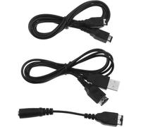 Kal-3pcs Câbles Gba Sp Compatible Avec Nintendo Game Boy Advance Sp Comprend Un Câble De Chargeur Usb Et Un Câble De Liaison Pour 2 Joueurs Adaptateur Pour Casque Cordon Jack 3,5mm