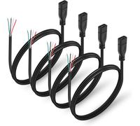 KAL-4 PCS USB Type-C Câble d'alimentation en Queue de Cochon Câble d'alimentation USB Câble de données en Queue de Cochon DIY pour l'installation d'un périphérique USB ou Le Remplacement d'un