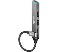KAL-4-Port Usb 3.2 Hub Slim/Multiconnecteur, Splitter, Slim Hub/Adaptateur C Vers 3X A Et 1X C Multiport Hub 3.0/5 Gbit Splitter / 74459