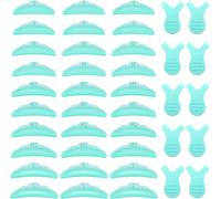 Kal-40 Pcs Set D`Outil De Cils En Silicone, 30 Pcs 5 Tailles Tampon Recourbe-Cils Réutilisable Coussin En Silicone Et 10 Brosses À Cils En Forme De Y Pour Extension De Cils/Beauté Maquillage