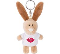 Kal-44728 Porte-Clés Lapin Avec T-Shirt Symbole « Kussmund » 10 Cm