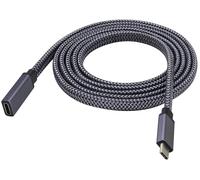 KAL-5 Gbps&2A USB 3.1 Type C Male to USB C 3.1 Female Cable Full Function Supports Charg ing,Data,Audio,4K HD Video Cable for Laptop&Tablet&Mobile Phone(1.5M-M/F)