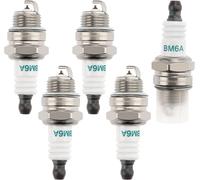 KAL-5 Pièces Bougies D'Allumage Bm6A, Tondeuse Bougie D'Allumage, Bougie D'Allumage Borne Solide Remplacer Bm6A / L7T, Pour Tondeuse À Gazon Moteurs