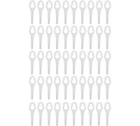 KAL-50 Pièces Lames De Coupe-Herbe De Rechange Lames De Coupe-Herbe Accessoire Pour Outil De Pelouse Pour Bosch Alm 28/Alm 30/Art 23 Accu/Art 23 U(Blanc)