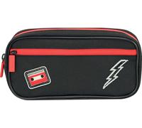 Kal-50508 Johnny Trousse Zippée Noir Avec Accents Rouges 21 X 5,5 X 9,5 Cm