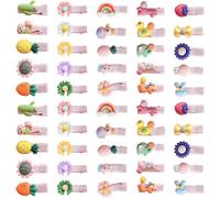 Kal-50pcs Pinces À Cheveux Pour Enfants, Mini Pinces À Cheveux, Pinces À Cheveux Mignonnes, Pinces À Cheveux Colorées Pour Filles, Accessoires De Cheveux Créatifs, Accessoires De Bijoux De Cheveux