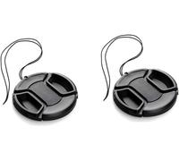 KAL-58 Mm Centre Pincez Lens Cap Pour Canon Ef-S 18-55Mm,Pour Fujifilm Xc16-50Mm Xf18-55Mm (Lot De 2)