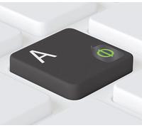 KAL-® 5X6Mm - Autocollants Universel Russes - Ukrainien Pour Claviers Pc / Ordinateur Portable Et & Macbook, Film Mat Transparent, Couleur Vert Clair Russian Keyboard Stickers