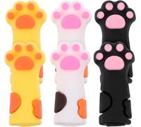 Kal-6 Pièces Plumier Faveurs Des Enfants Protecteur De Crayon En Silicone Bouchon Manches De Stylo De Dessin Animé Dessus Élèves Gel De Silice Préféré Mâcher
