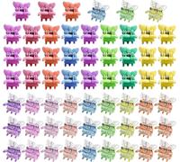 Kal-60 Morceaux D'épingles À Cheveux De Mini Papillon, Aiguilles De Cheveux En Plastique Créatives, Accessoires De Cheveux Pour Enfants, Décorations De Cheveux Pour Filles.