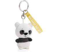 KAL-61339 Porte-Clés Panda Bin Immer Bei Dir - 5 Cm - Blanc - Compagnon En Peluche - Avec Anneau Pour Porte-Clés, Trousseau De Clés Et Porte-Clés