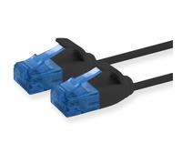 KAL-659909 Câble Cat6 Cat.6 Câble Réseau Cat 5M - Câble Patch Câble Fin (Petit Diamètre - Très Flexible) 1000 Mbit/S - 1 Pièce - Noir