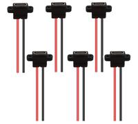 KAL-6PCS USB-C USB Type C Câble d'extension 2 pin USB Type C souder connecteur connecteur femelle USB C à montage sur panneau avec anneau en caoutchouc port de charge rapide USB C