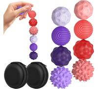 KAL-8 Pièces Billes Aimantées Fidget Toys Anti Stress, Balles D'Acupression Anti-Stress Magnétiques, Balle De Massage Magnétique Avec Boîte De Rangement, Bille Magnetique Fidget Toy