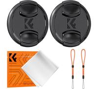 KAL-95Mm 2 X Bouchon Objectif + 2 X Élastique + 1 X Chiffon De Nettoyage Emballé Sous Vide Compatible Avec Appareil Photo Canon Nikon Sony Olympus Fujifilm Pentax Panasonic Leica
