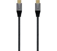 KAL-- A107-0670 - Câble Usb 3.2 Gen2X2 20Gbps 5A 100W E-Mark, Type Usb-C/M-Usb-C/M, Gris, 0,6 M