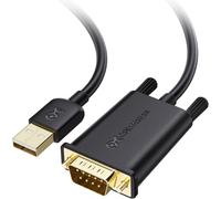 KAL-Adaptateur USB vers Série Câble mâle vers mâle (RS232 vers USB 2.0, Série vers USB, USB vers DB9) 1,8m, Supporte Windows 11/10/8/7/Vista/XP, macOS 11.0 ou plus récent