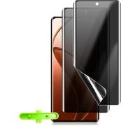 Kal-Anti-Espion Protection Écran Compatible Realme 12 Pro/12 Pro+/11 Pro/11 Pro+ 5g, [2 Pack] Tpu Flexible Privacy Confidentialité Protecteur D'écran Hydrogel Sans Bulles Film Pour Realme 12 Pro