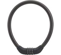 Kal-Antivol À Combinaison Sécurisé Pour Vélo - Câble Acier Gainé Pvc - Mécanisme À 4 Chiffres - Longueur 0.6m - Diamètre 18mm - Couleur Noir - Garantie 2 Ans -