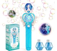 KAL-Baguette Magique Pour Bulles Pour Enfants Avec Lumière - Machine Électrique Automatique 10000+ Bulles, Portable Pour Plein Air - Jouet Fête D'Été, Cadeau De Mariage