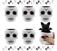 KAL-Balles Anti-Stress Enfant, 6 Pièces Halloween Relief Ball, Anti-Stress Jouets, Balle Sensorielle, Boule De Stress, Halloween Citrouille Chauve-Souris Anti-Stress Pour Enfants