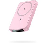 Kal-Batterie Externe Magnétique Sans Fil 10800mah, Pd 20w Charge Rapide Power Bank Avec Usb-C Entrée & Sortie Écran Led Chargeur Portable Compatible Avec Magsafe, Iphone 16/15/14/13 Serie - Rose