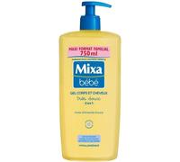 Kal-Bébé Gel 2 En 1 Corps Et Cheveux Très Doux - À L'huile D`Amande Douce -Hypoallergénique - Ph Neutre - Maxi Format Familial 750 Ml