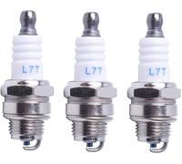 KAL-Bougie D'Allumage L7T Tronçonneuse Tondeuse À Gazon Petit Moteur Accessoire Pièces Compatible Avec Hus-Qvarna Rep Ngk Bpmr7A 4626 Equivalence Rcj6Y Champion Bosch Wsr6F,Pack De 3