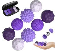 KAL-Boules Magnétiques En Silicone, 8 Pièces Balles D'Acupression Anti-Stress Magnétiques, Jouets Magnétiques Anti-Stress En Silicone, Balles Magnétiques Fidget Jouet, Pour Le Bureau, La Maison