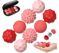 KAL-Boules Magnétiques En Silicone, 8 Pièces Balles D'Acupression Anti-Stress Magnétiques, Jouets Magnétiques Anti-Stress En Silicone, Balles Magnétiques Fidget Jouet, Pour Le Bureau, La Maison