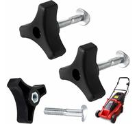KAL-Boulon De Poignée De Tondeuse À Gazon, Boulon De Rechange Pour Tondeuse À Gazon, Triangle Poignée, 3 Pièces De Remplacement Pour Tondeuses, Convient À La Plupart Des Modèles, Solide Et Robuste