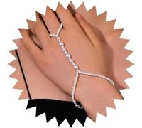 Kal-Bracelet Boho Avec Anneau De Perles Bracelet De Perles De Rocaille Bracelet De Perles En Chaîne Bracelet De Perles Réglable Bracelet De Perles De Riz Bracelet De Perles En Forme D'esclave