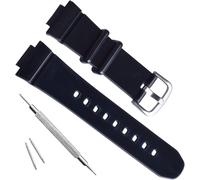 KAL-Bracelet De Rechange Étanche En Résine Naturelle Pour Casio Bga-131 Bga-132 Bga-160 Bga-161 Baby-G Analogique/Numérique Noir