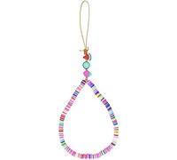 Kal-Bracelet Pour Téléphone Portable Avec Breloques Colorées ¿ Accessoire De Mode ¿ Strap ¿ Support Pour Téléphone Portable ¿ Perles ¿ Mode (Bracelet, Multicolore, Rond)