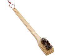 KAL-Brosse De Barbecue En Bambou -Grand, 46Cm, Avec Une Longue Poignée, Poils En Acier Inoxydable, Pour Un Nettoyage Efficace De Tous Les Grils, En Matériau Durable -Marron (6275)