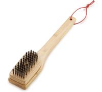 KAL-Brosse De Barbecue En Bambou -Petit, 30Cm, Poils En Acier Inoxydable, Poignée Ergonomique, Pour Un Nettoyage Efficace De Tous Les Barbecues, En Matériau Durable -Marron (6275)