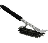 KAL-Brosse De Nettoyage 2 En 1 Fireplus Pour Barbecue -Brosse Et Grattoir En Acier Inoxydable -Ustensile Multifonction Pour Nettoyer Les Grilles Et Plaques -Longueur : 45,7 Cm