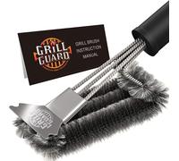 KAL-Brosse De Nettoyage Pour Grille De Barbecue Et Grattoir Sans Poils ¿ Brosse Métallique Pour Barbecue ¿ En Acier Inoxydable ¿ Accessoires Et Outils Sûrs Pour La Porcelaine/Weber Gaz/Charbon De Boi