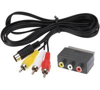 KAL-Câble Av Audio - Vidéo 1.8M / 6Ft Compatible Genesis 2 3 Avec Adaptateur 3Rca