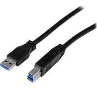 KAL-Câble certifié USB 3.0 A vers B de 2 m - Cordon USB3 SuperSpeed USB A vers USB B en noir - M/M (USB3CAB2M)