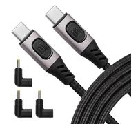KAL-Câble D'Alimentation Rapide 100 W Usb C Vers Usb C, Prend En Charge Jusqu'À 5 A 20 V Avec Tête De Conversion Dc 4017, 5 V 9 V 12 V, Peut Réduire La Puissance À 65 W (Cable With Dc 4017)