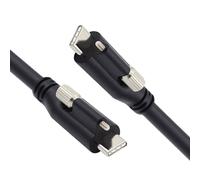 KAL-Câble D'Alimentation Usb 3.1 Type-C Verrouillable Vers Usb-C Pour Appareil Photo Avec Connecteur À Vis Pour Montage Sur Panneau Unique (200 Cm)