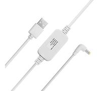 KAL-Câble d'alimentation USB 5 V vers DC 12 V - Compatible avec Spot et Nouvelle Echo (3ème génération) - Câble convertisseur de Tension USB(Blanc).