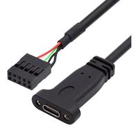 KAL-Câble De Carte Mère Usb 3.1 Type C Femelle Vers Usb 3.0 19 Broches 20 Cm