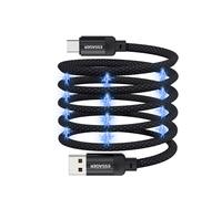Kal-Câble De Charge Usb A Vers C 7a, Câble Spiralé Magnétique 1m, Compatible Avec Les Protocoles De Charge Rapide Huawei, Samsung Et Oppo Qc, Prend En Charge Le Transfert De Données Usb 480mb/S