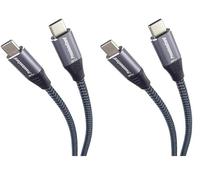 KAL-Câble de Connexion USB-C 3.2 Gen 1, Câble de Données SuperSpeed Jusqu'à 5 Gbit/s, Câble de Charge Jusqu'à 2A, USB 3.2 Génération 1 Type C, Couleur Noire, Longueur 0,5 m (Lot de 2)