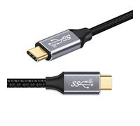 KAL-Câble De Données Type C Usb-C Mâle Vers Mâle Usb3.1 10 Gbps 100 W Avec Marqueur E Pour Ordinateur Portable Et Téléphone 100 Cm