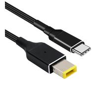 KAL-Câble D'Extension De Charge Câble 100W Type C Entrée Usb-C Vers Sortie Jack Rectangulaire 20V 5A 65W Câble De Charge Pd Compatible Avec Ordinateur Thinkpad X1