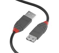 KAL-- Câble d'Extension USB 2.0, Anthra Line 3 Mètre, Connecteur USB Type A Mâle à Femelle, Vitesse de Transfert de Données Jusqu'à 480 Mbps pour Clavier, Imprimante, Caméra, Hard Disk